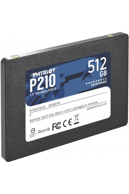 Внутренний SSD Patriot Memory P210 512 ГБ SATA (P210S512G25) 