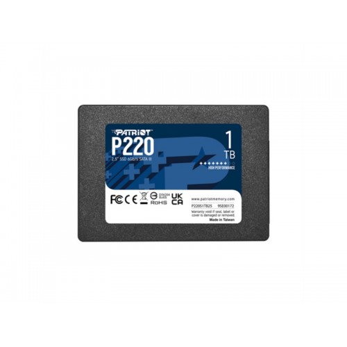 Внутренний SSD Patriot Memory P220 1 ТБ SATA (P220S1TB25) 