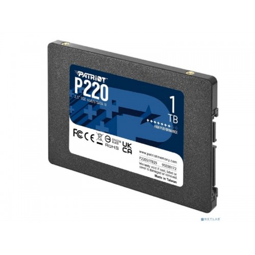 Внутренний SSD Patriot Memory P220 1 ТБ SATA (P220S1TB25) 1