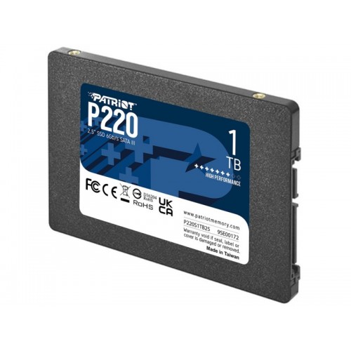Внутренний SSD Patriot Memory P220 1 ТБ SATA (P220S1TB25) 4