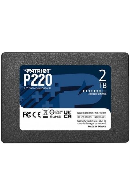 Внутренний SSD Patriot Memory P220 2 ТБ SATA (P220S2TB25) 