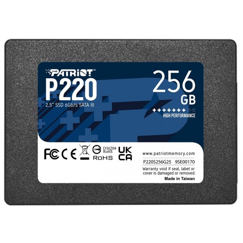 Внутренний SSD Patriot Memory P220 256 ГБ (P220S256G25) 