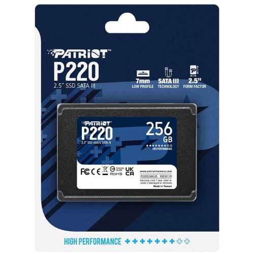 Внутренний SSD Patriot Memory P220 256 ГБ (P220S256G25) 3
