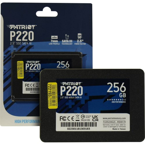 Внутренний SSD Patriot Memory P220 256 ГБ (P220S256G25) 5