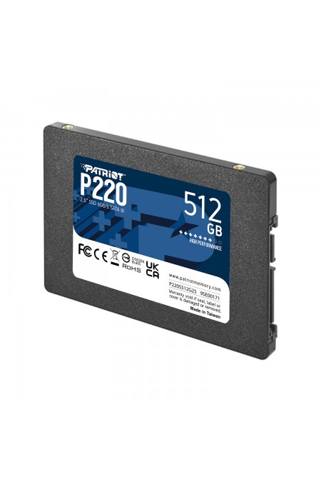 Внутренний SSD Patriot Memory P220 512 ГБ (P220S512G25) 1