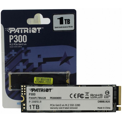 Внутренний SSD Patriot Memory P300 1 ТБ M.2 (P300P1TBM28) 7