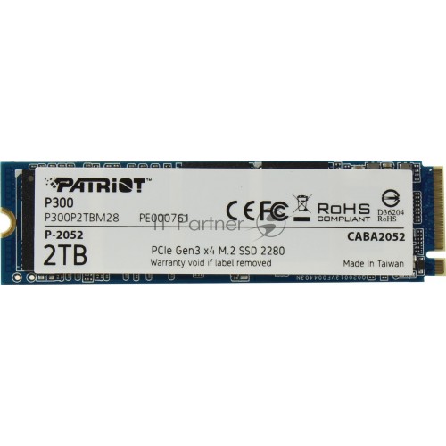 Внутренний SSD Patriot Memory P300 2 ТБ M.2 (P300P2TBM28) 7