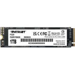 Внутренний SSD Patriot Memory P320 1 ТБ M.2 2280 (P320P1TBM28)