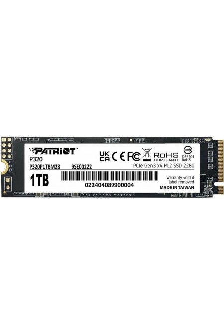 Внутренний SSD Patriot Memory P320 1 ТБ M.2 2280 (P320P1TBM28) 