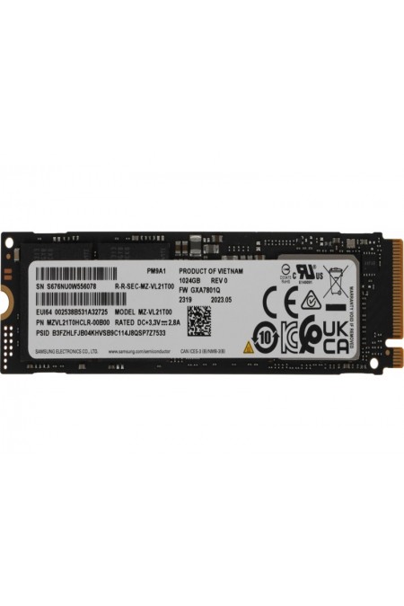 Внутренний SSD Samsung 1 ТБ M.2 (MZVL21T0HCLR-00B00) 