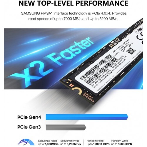 Внутренний SSD Samsung 2 ТБ M.2 (MZVL22T0HBLB-00B00) 5