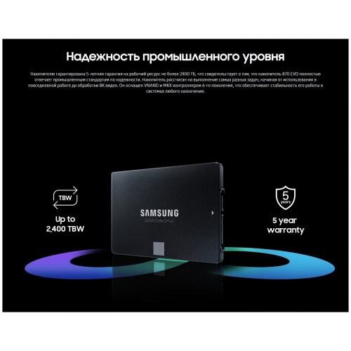 Внутренний SSD Samsung 500 ГБ SATA (MZ-77E500BW) 3