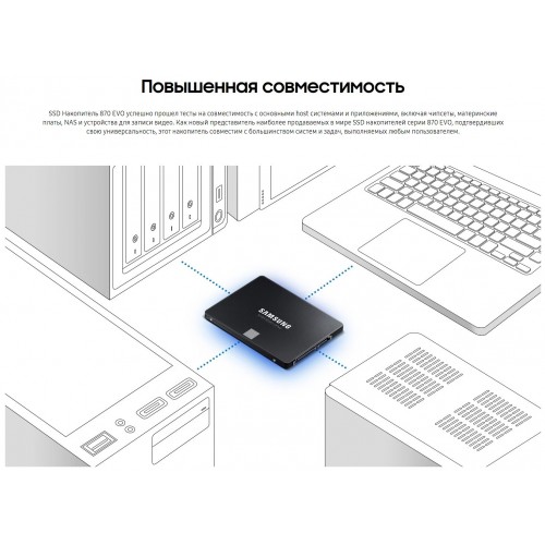 Внутренний SSD Samsung 500 ГБ SATA (MZ-77E500BW) 4