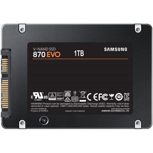 Внутренний SSD Samsung 870 Evo 1 ТБ SATA (MZ-77E1T0BW) 3