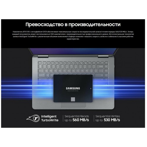 Внутренний SSD Samsung 870 Evo 1 ТБ SATA (MZ-77E1T0BW) 6