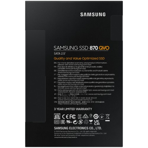 Внутренний SSD Samsung 870 QVO 8 ТБ SATA (MZ-77Q8T0BW) 6
