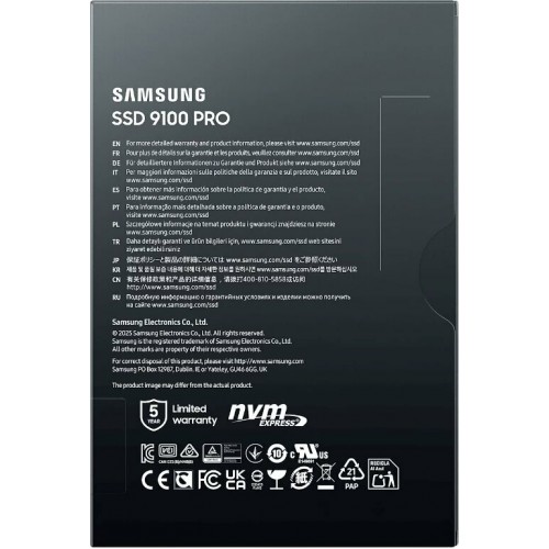 Внутренний SSD Samsung 9100 PRO 1 ТБ M.2 (MZ-VAP1T0BW) 6
