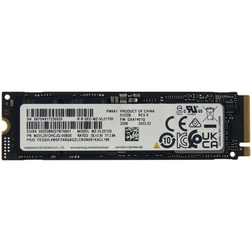 Внутренний SSD Samsung PM9A1 512 ГБ (MZVL2512HCJQ-00B00) 5