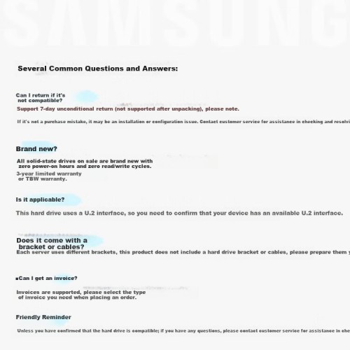 Внутренний SSD Samsung PM9A3 960 ГБ (MZQL2960HCJR-00B7C) 1