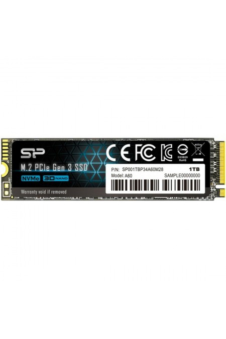 Внутренний SSD Silicon Power 1 ТБ M.2 (SP001TBP34A60M28) 