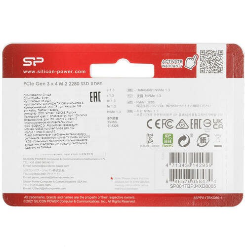 Внутренний SSD Silicon Power 1 ТБ M.2 (SP001TBP34XD8005) 7