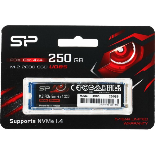 Внутренний SSD Silicon Power 250 ГБ M.2 (SP250GBP44UD8505) 1