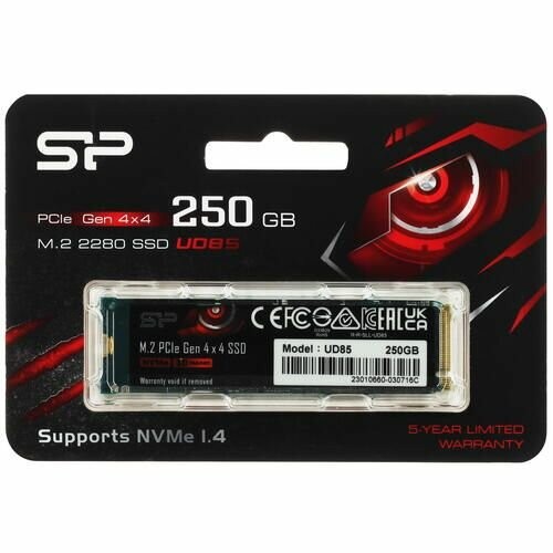 Внутренний SSD Silicon Power 250 ГБ M.2 (SP250GBP44UD8505) 4