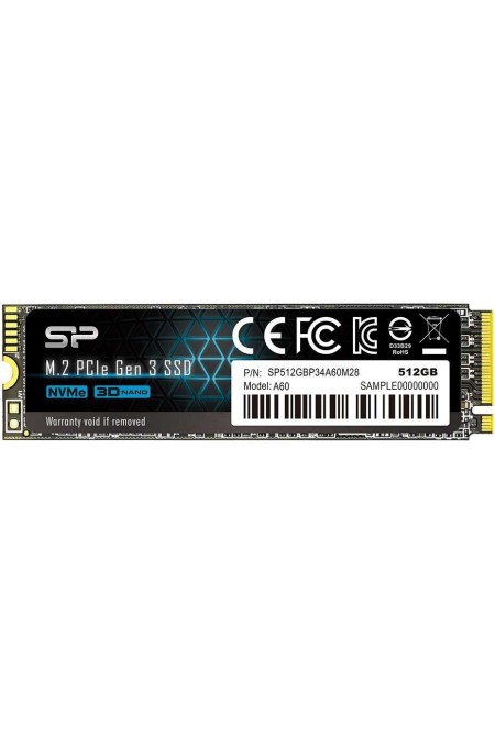 Внутренний SSD Silicon Power 512 ГБ M.2 (SP512GBP34A60M28) 