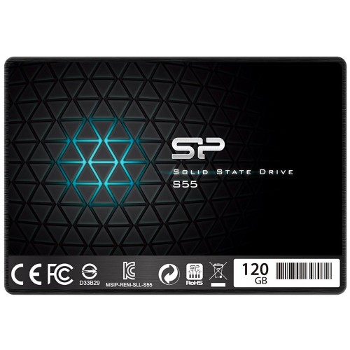 Внутренний SSD Silicon Power Slim S55 120 ГБ SATA (SP120GBSS3S55S25) 