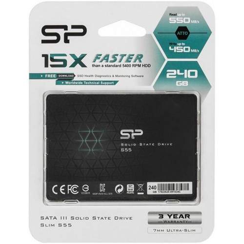 Внутренний SSD Silicon Power Slim S55 240 ГБ SATA (SP240GBSS3S55S25) 5