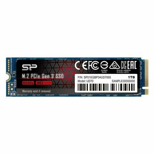 Внутренний SSD Silicon Power UD80 1 ТБ M.2 (SP01KGBP34UD8005) 3