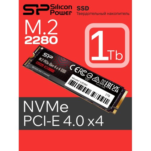 Внутренний SSD Silicon Power UD90 1 ТБ M.2 (SP01KGBP44UD9005) 