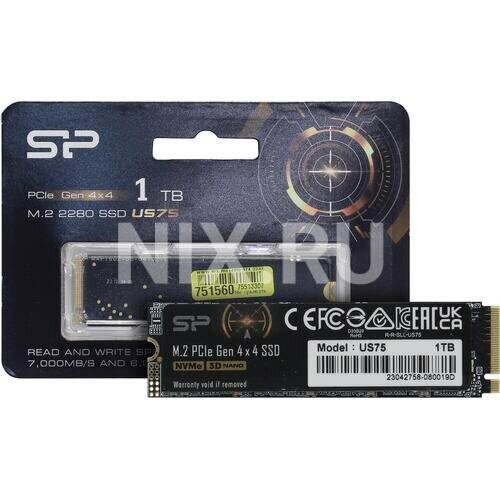 Внутренний SSD Silicon Power US75 1 ТБ (SP01KGBP44US7505) 5