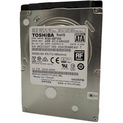 Внутренний SSD Toshiba L200 Slim 500 ГБ SATA III (MQ01ABF050) 2