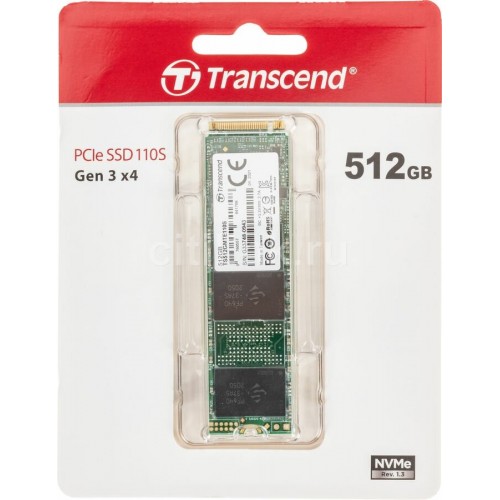Внутренний SSD Transcend 512 ГБ M.2 (TS512GMTE110S) 7