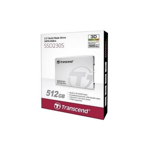 Внутренний SSD Transcend 512 ГБ SATA (TS512GSSD230S) 