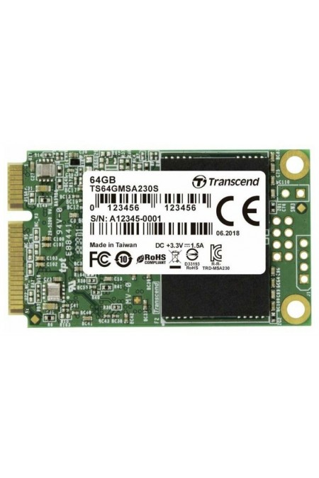 Внутренний SSD Transcend MSA230S 64 ГБ (TS64GMSA230S) 