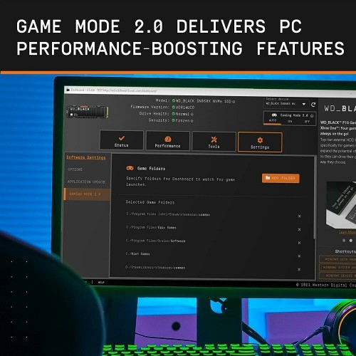 Внутренний SSD Western Digital 2 ТБ M.2 (WDS200T2XHE) 5