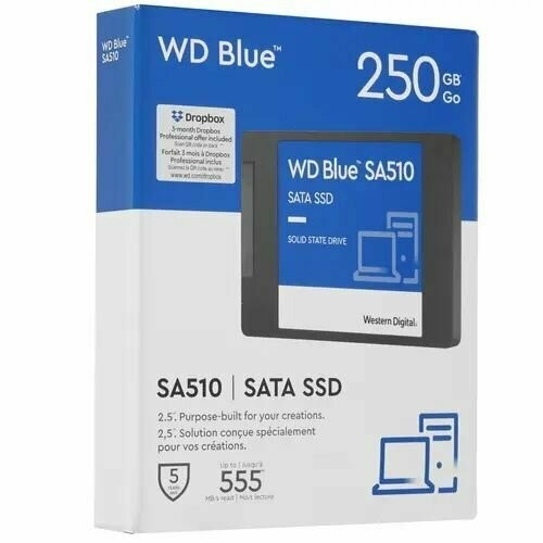 Внутренний SSD Western Digital 250 ГБ (WDS250G3B0A) 3