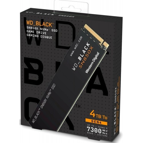 Внутренний SSD Western Digital Black SN850 NVMe 4 ТБ M.2 (WDS400T2X0E) 1