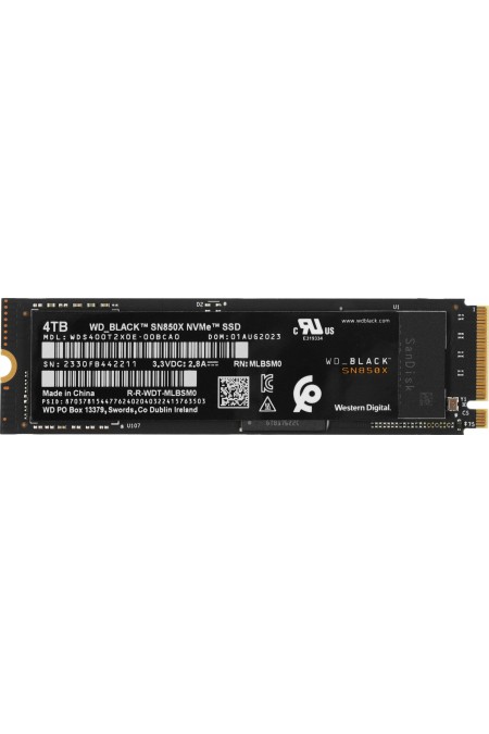 Внутренний SSD Western Digital Black SN850 NVMe 4 ТБ M.2 (WDS400T2X0E) 2