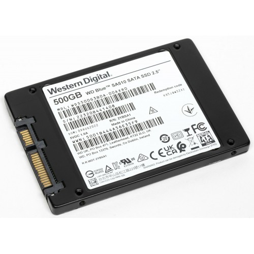 Внутренний SSD Western Digital Blue SA510 SATA 500 ГБ (WDS500G3B0A) 9