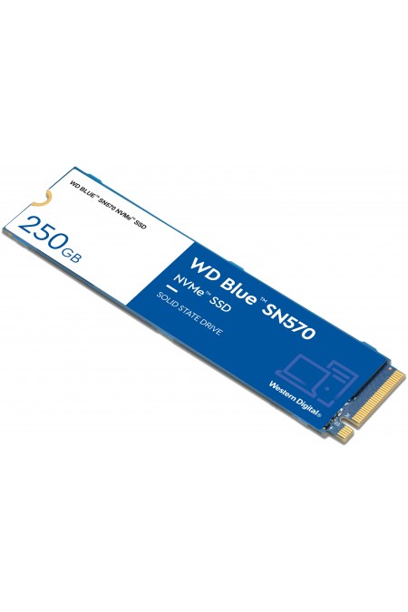 Внутренний SSD Western Digital Blue SN570 NVMe 250 ГБ M.2 (WDS250G3B0C) 