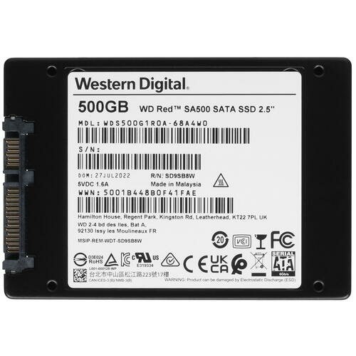 Внутренний SSD Western Digital Red 500 ГБ SATA (WDS500G1R0A) 7