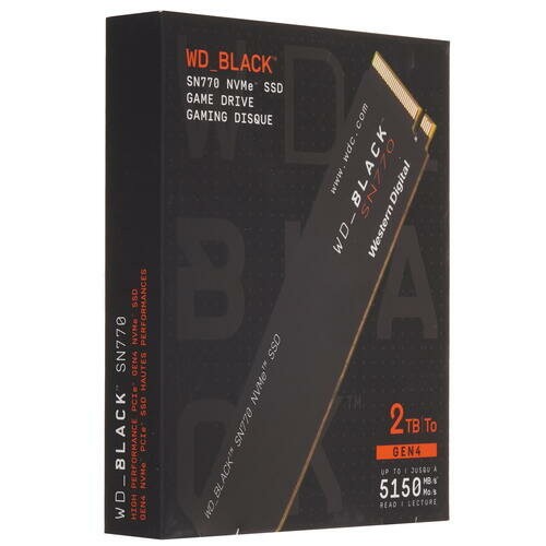 Внутренний SSD Western Digital WD Black SN770 2 ТБ M.2 (WDS200T3X0E) 5