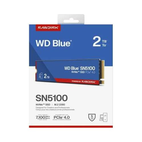 Внутренний SSD Western Digital WD Blue SN5100 2 ТБ M.2 2280 (WDS200T5B0E) 1