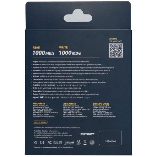 Внешний SSD Patriot Memory Transporter 4ТБ (PTPL4TBPEC) (черный) 5