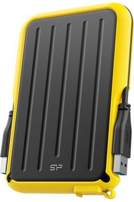 Внешний HDD Silicon Power Armor A66 2ТБ (SP020TBPHD66SS3Y) (черный/желтый) 