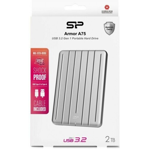 Внешний HDD Silicon Power Armor A75 1ТБ (SP010TBPHDA75S3S) (серебристый) 5