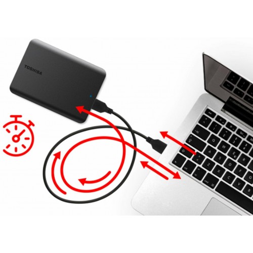 Внешний HDD Toshiba Canvio Basics 1ТБ (HDТБ510EK3AA) (черный) 8